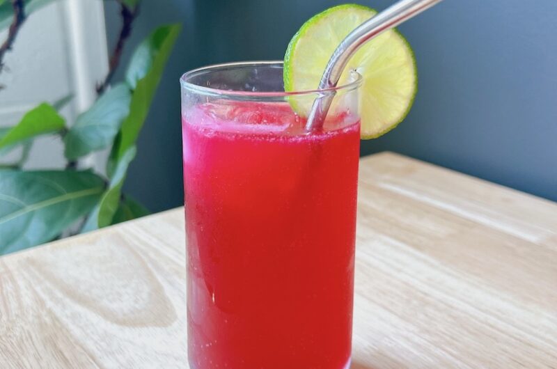 Prickly Pear Fizz (Tequila, Champagne, Prickly Pear Juice)