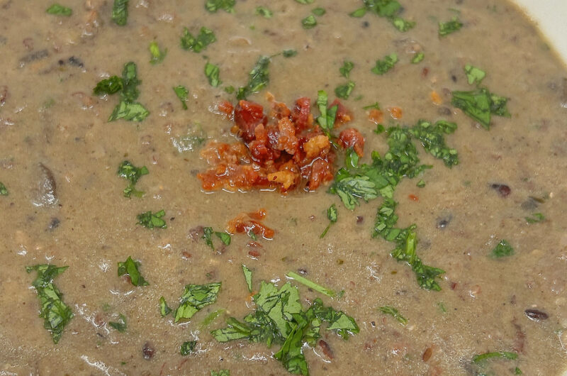 Mezcal-Infused Creamy Mushroom and Wild Rice Soup 