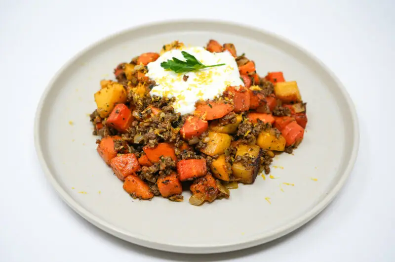 Ground Lamb and Root Vegetable Hash