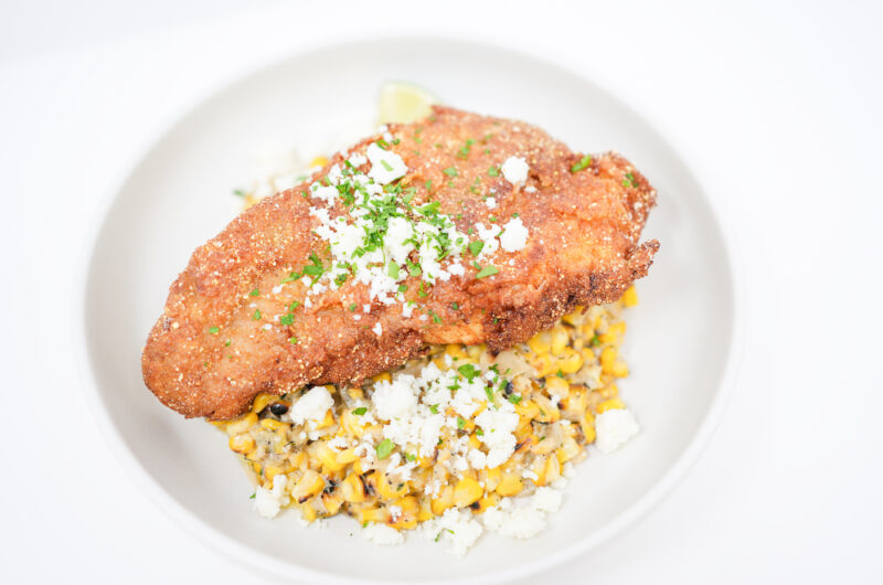 Southern Fried Catfish with Spicy Esquites